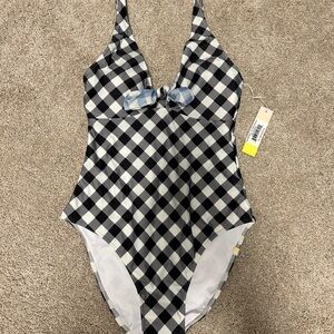 NWT size 2 Summersalt Black and White Checkered Swimsuit